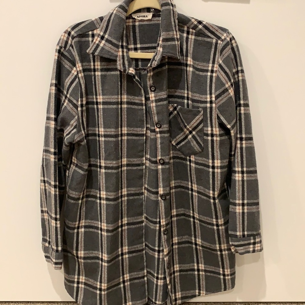 Adora grey flannel